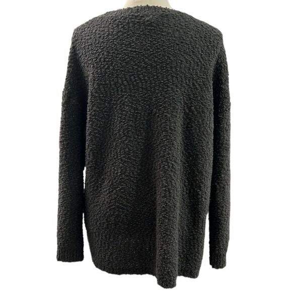 Torrid Love Sweater Womens 2X Gray Nubby Texture Embroidered Drop Shoulder Cozy - Picture 3 of 11